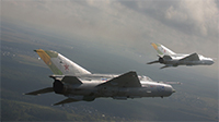 Пара МиГ-21 в воздухе